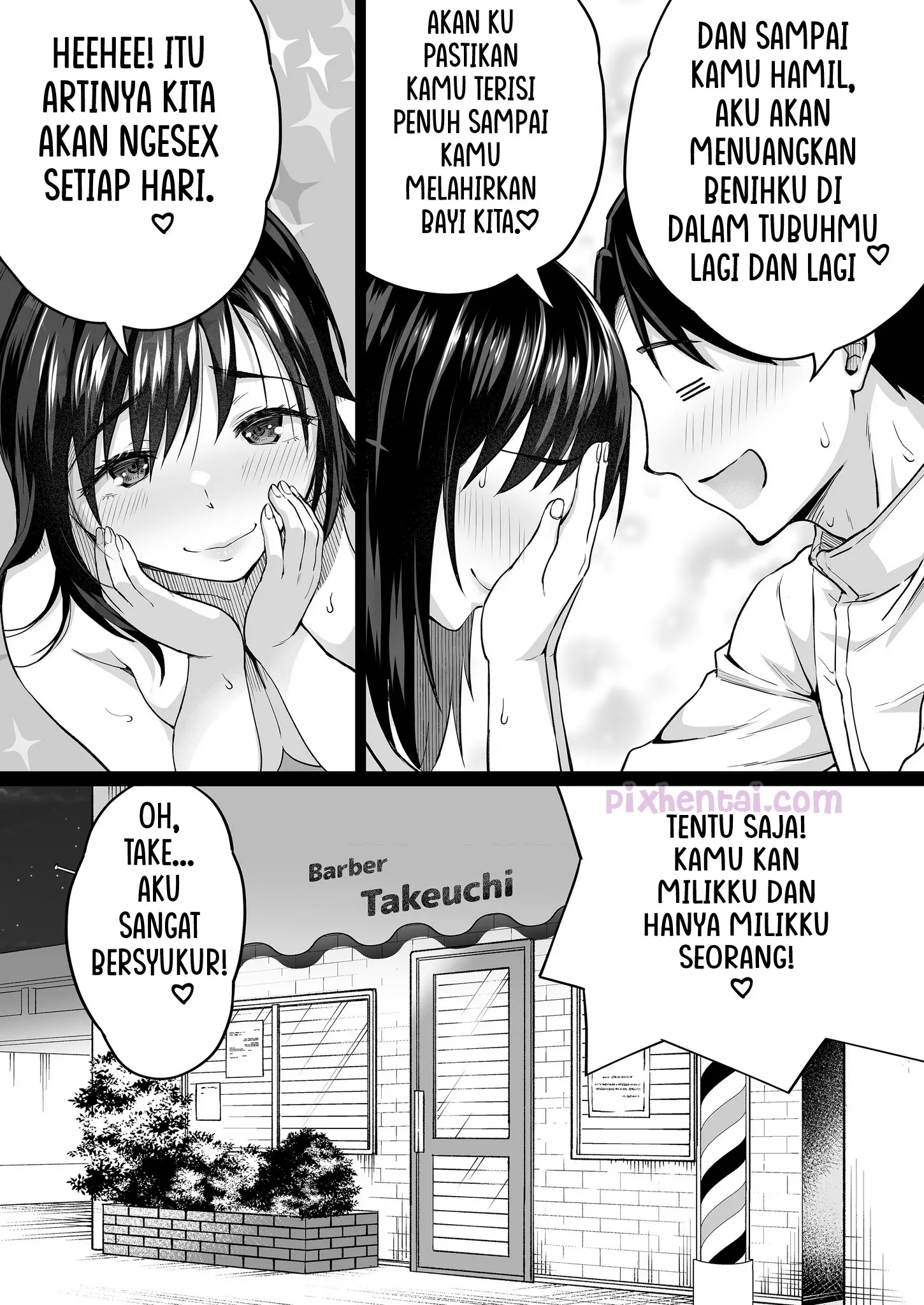 Komik hentai xxx manga sex bokep Marry a Big Breasted Young Wife Who Came to a Plain Barber Shop 2 page 40